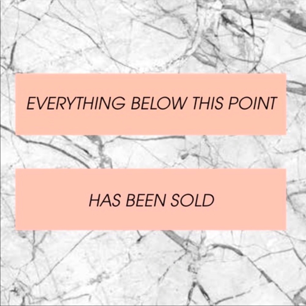 Everything below has been sold 💫